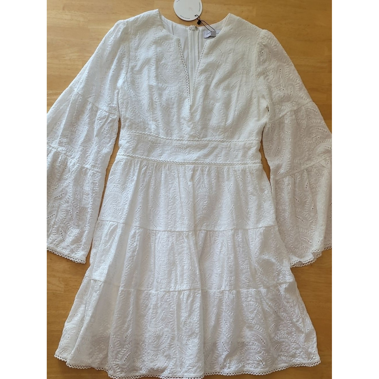 Cotton Eyelets Mini Dress — image 4 of 8